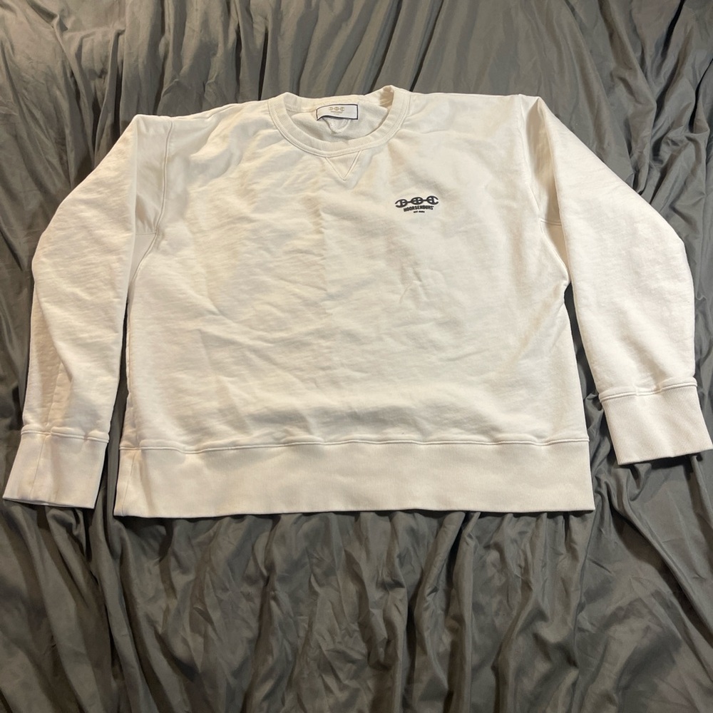 Hoorsenbuhs White Crewneck Sweater